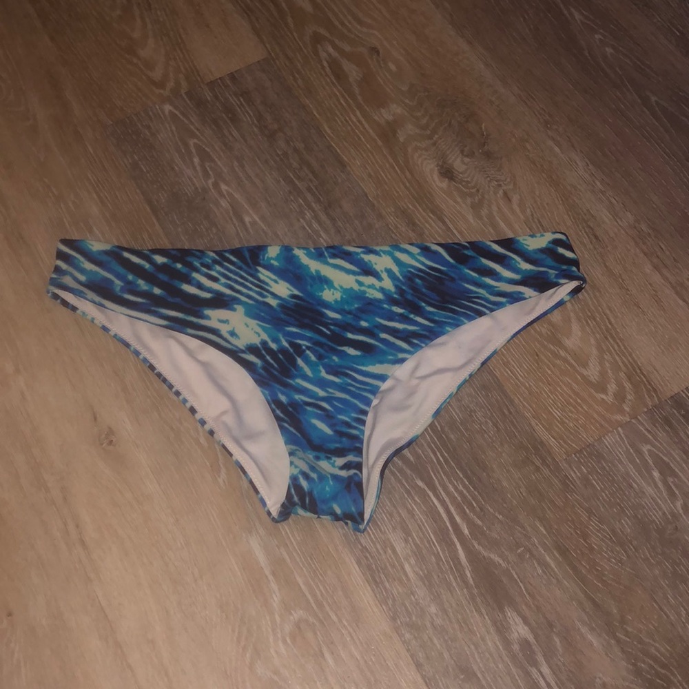 Blue bikini bottom